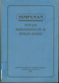 HIMPUNAN PUTUSAN MARI DENGAN ANOTASI TAHUN 2000