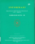 INFORMASI PERATURAN PERUNDANG-UNDANGAN (JDI-HUKUM) NO. 19, 20, 21, 24 2001