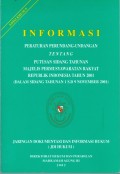 INFORMASI PERATURAN PERUNDANG-UNDANGAN TENTANG PUTUSAN SIDANG TAHUNAN MPR RI 2001-2002