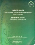 INFORMASI PERATURAN PERUNDAN-UNDANGAN (JDI-HUKUM) NO. 38 TAHUN 2010