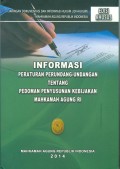 INFORMASI PERATURAN PERUNDANG-UNDANGAN TENTANG PEDOMAN PENYUSUNAN KEBIJAKAN MARI EDISI KHUSUS 2014