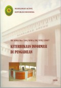 KETERBUKAAN INFORMASI DI PENGADILAN TAHUN 2008