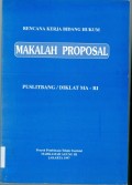 RENCAN KERJA BIDANG HUKUM TAHUN 1997